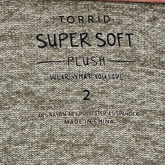 Torrid Womens Super Soft Open Front Olive Cream Long Cardigan 2X Boho Whimsigoth - Picture 2 of 11